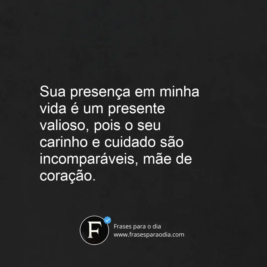 Frases para mãe de coração