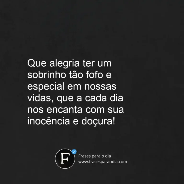 Frases para sobrinho bebe