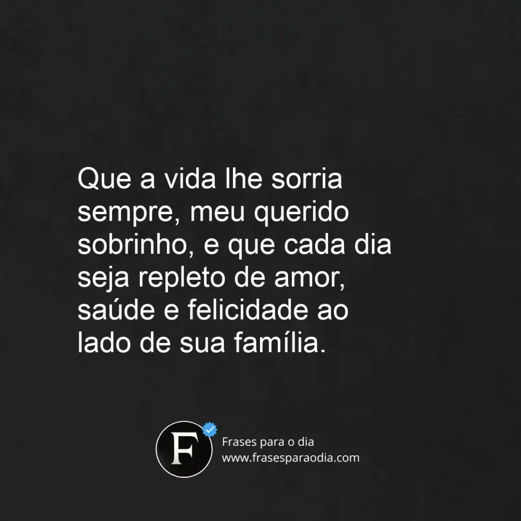Frases para sobrinho bebe