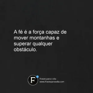 Frases sobre o poder da fe