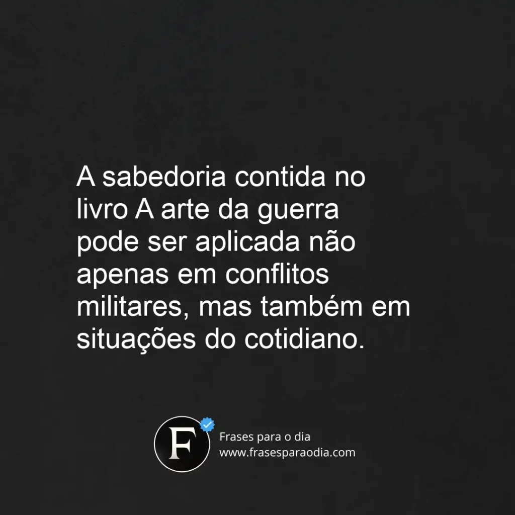 Frases de a arte da guerra