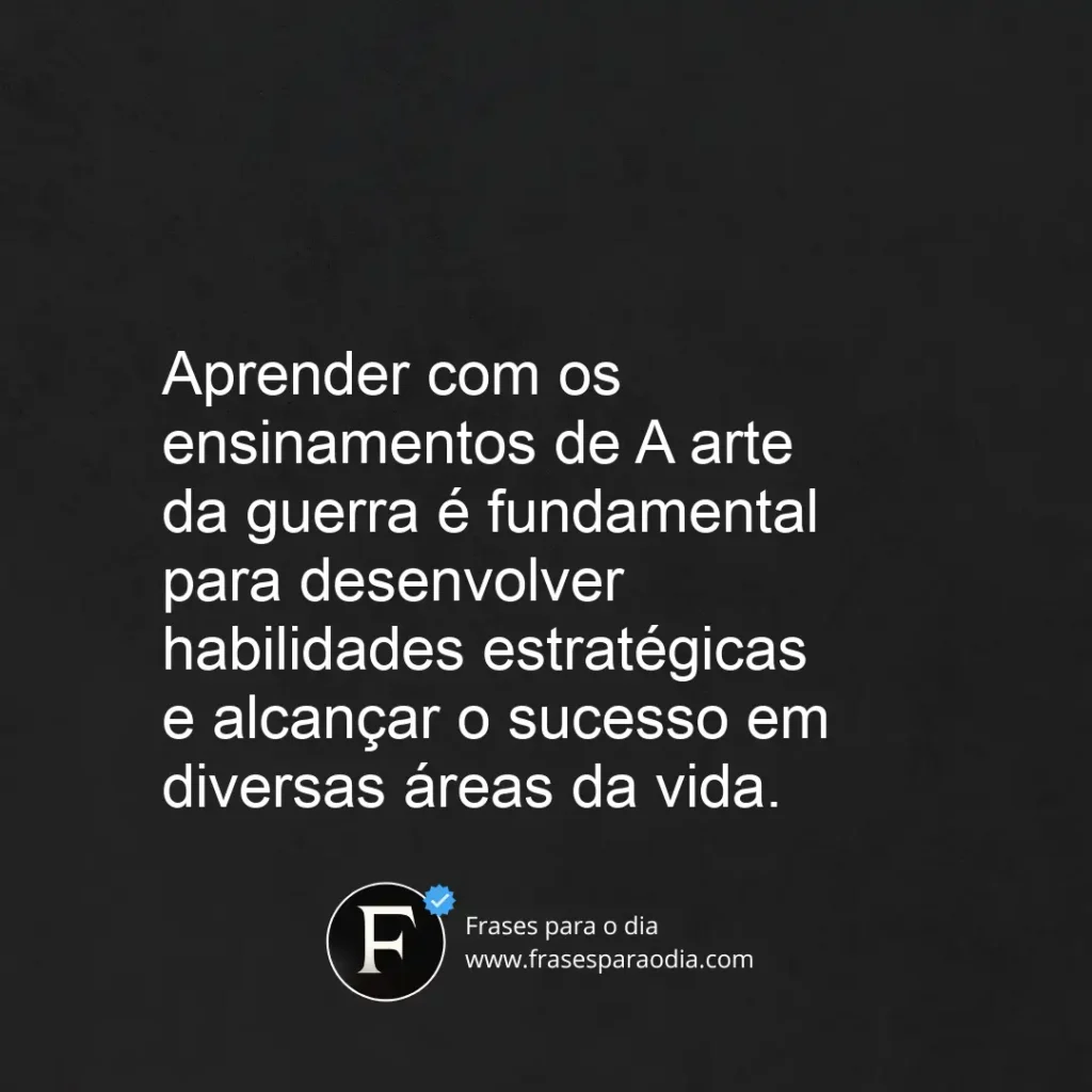 Frases de a arte da guerra
