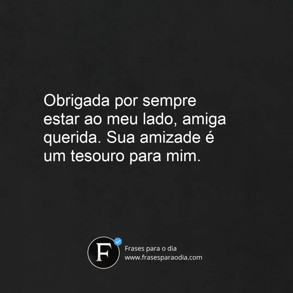 Frases de gratidão para amiga