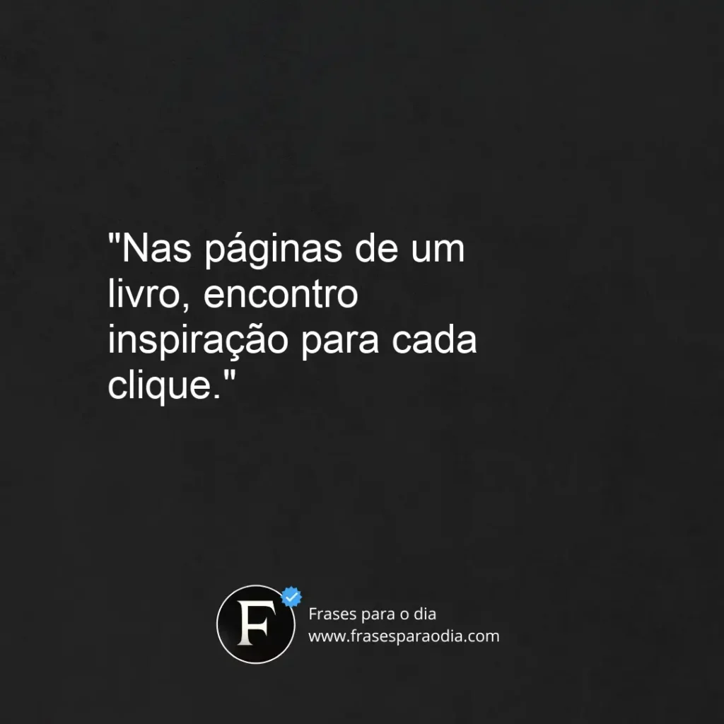 Frases de livros para fotos