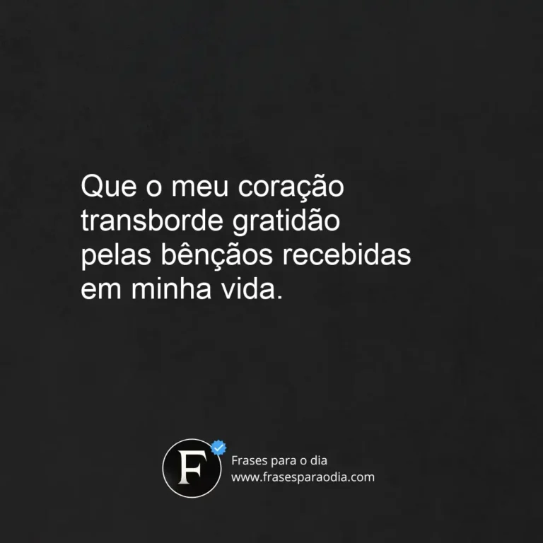 Frases de louvores de gratidão