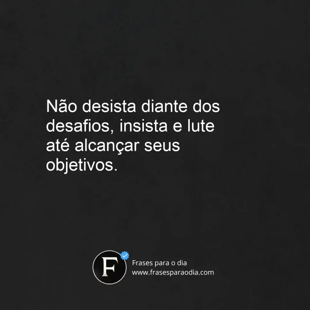 Frases de persistência
