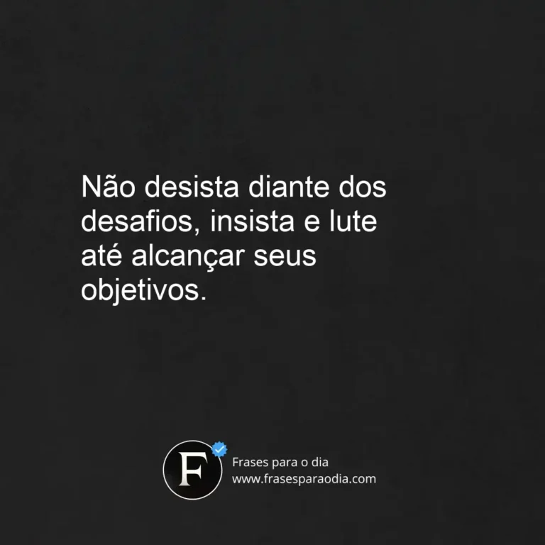 Frases de persistência