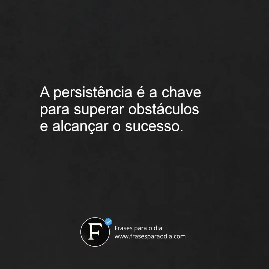 Frases de persistência