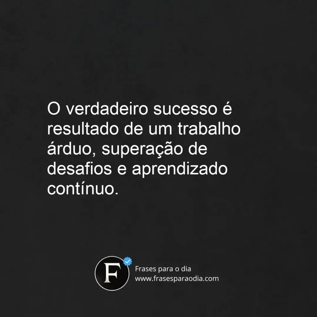 Frases de sucesso na vida