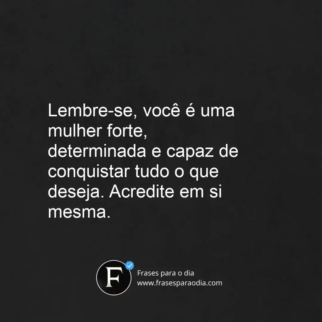 Frases motivacionais para mulheres