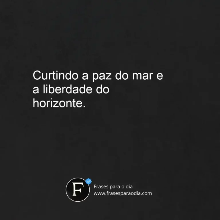 Frases para foto sozinha na praia