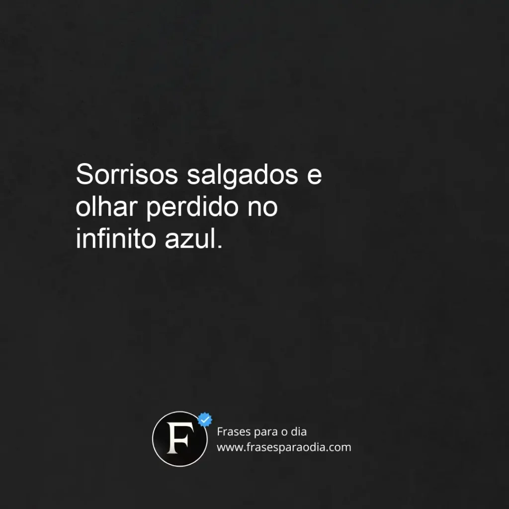 Frases para foto sozinha na praia
