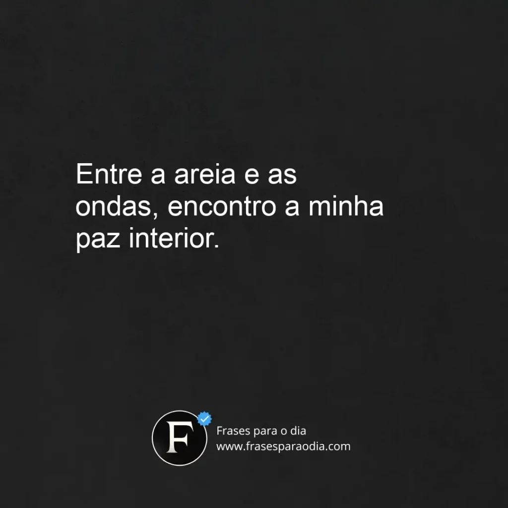 Frases para foto sozinha na praia