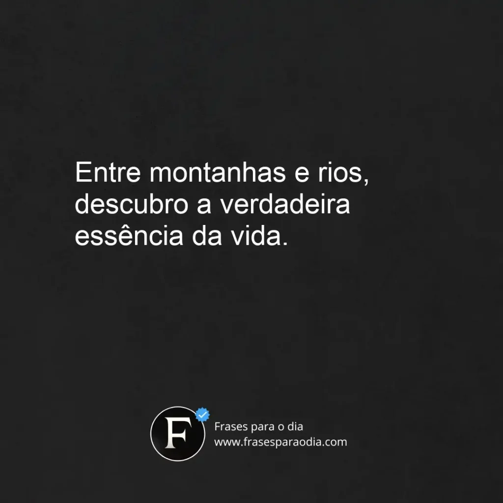 Frases para fotos na natureza