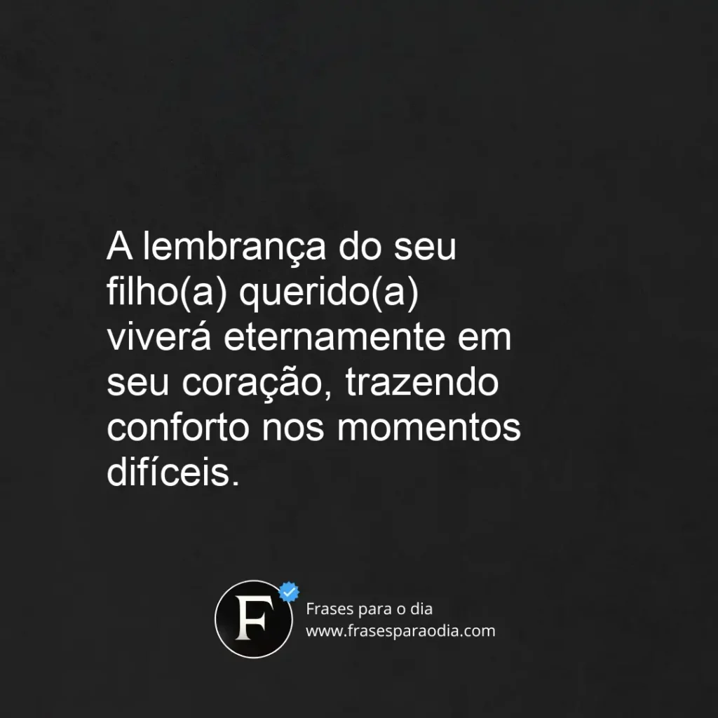 Frases para quem perdeu um filho