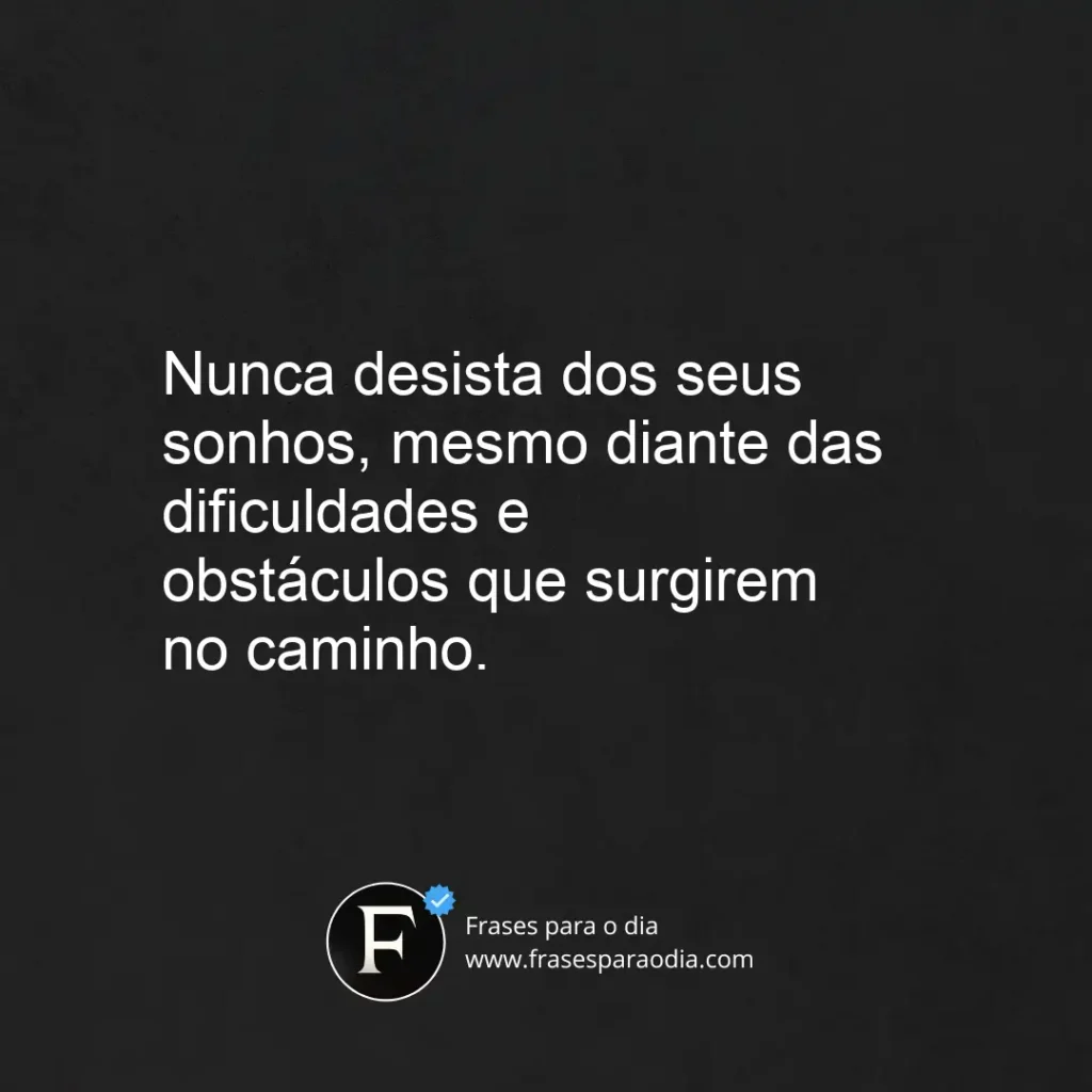Frases sobre não desistir