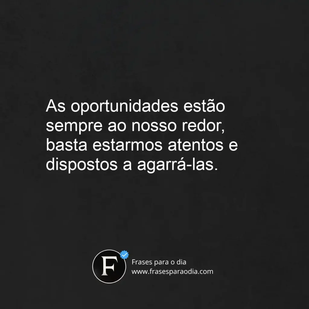 Frases sobre oportunidades